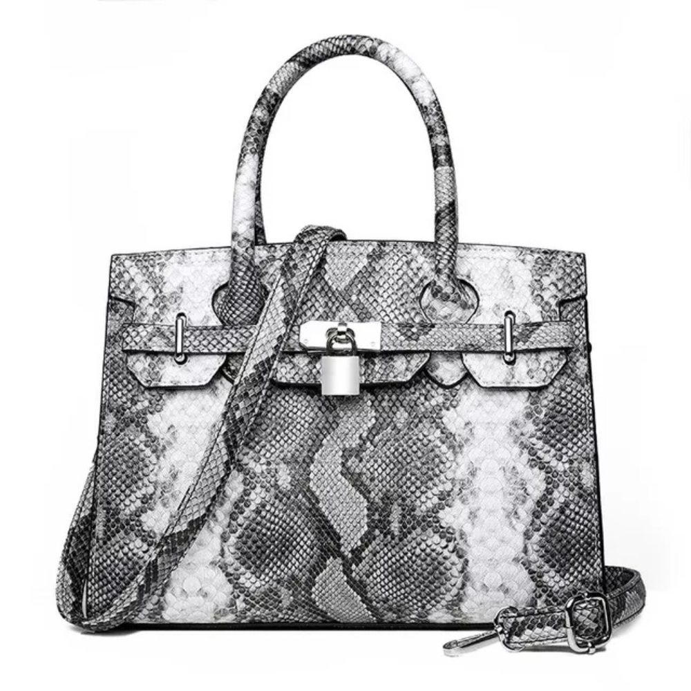Patterned Shoulder Tote